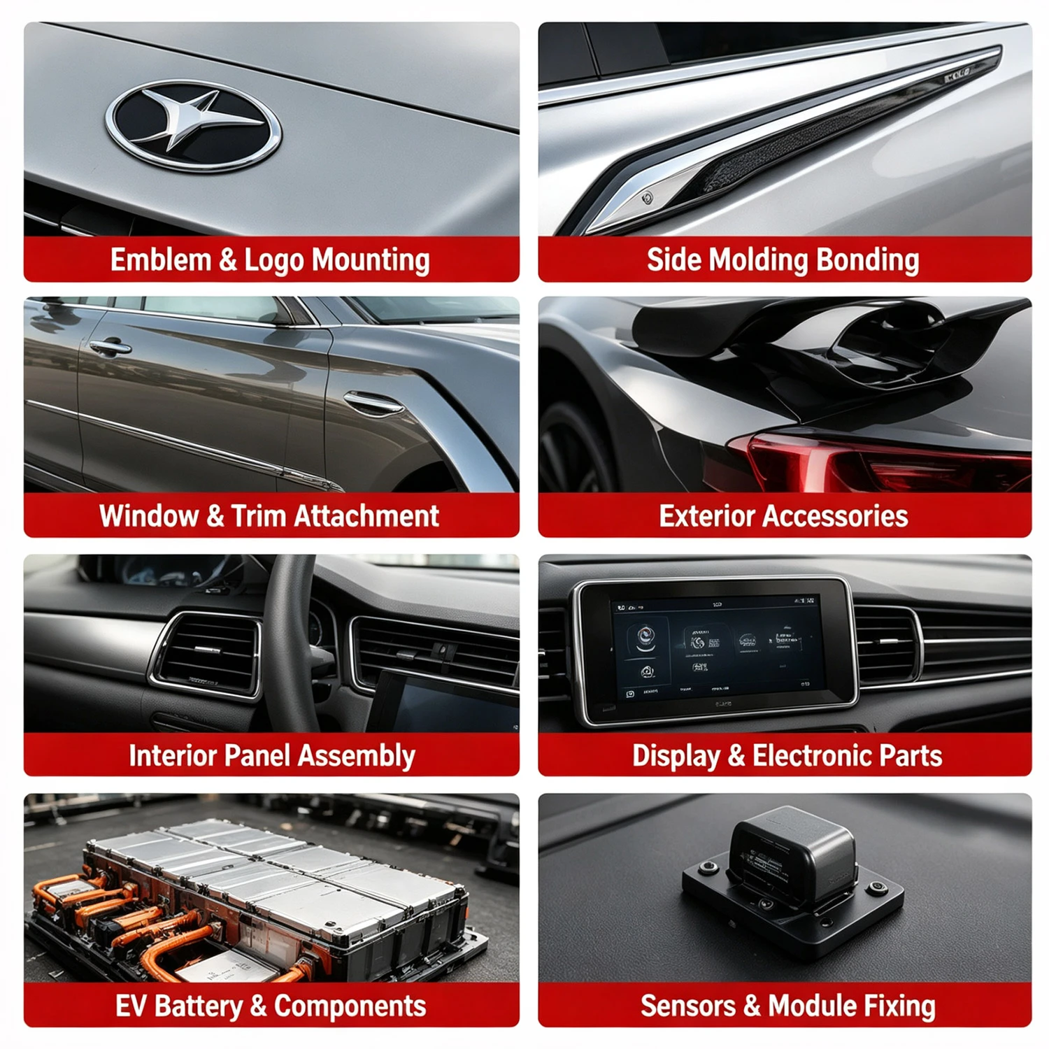 High Bond Acrylic Foam Tape for Automotive Assembly High Bond Acrylic Foam Tape for Automotive Assembly